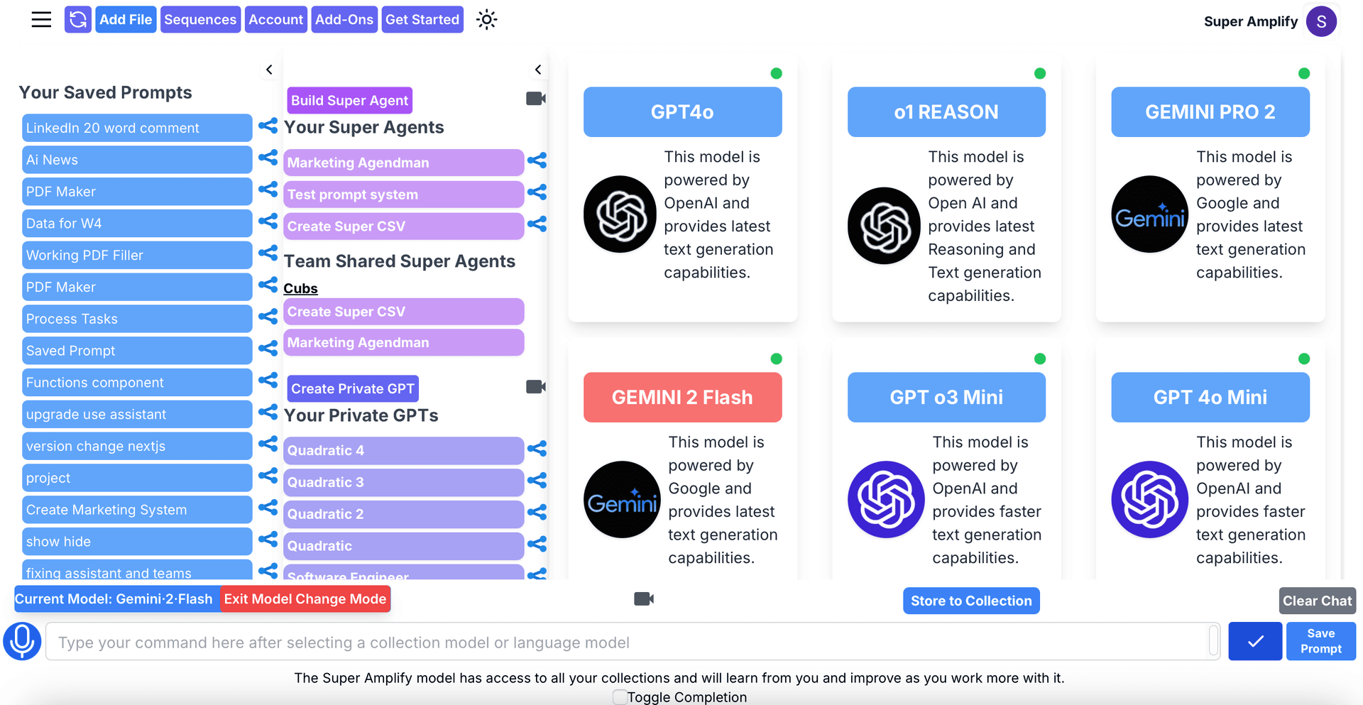 Super Amplify Dashboard